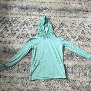 MTA Sport Mint Green Sweatshirt with Fishnet